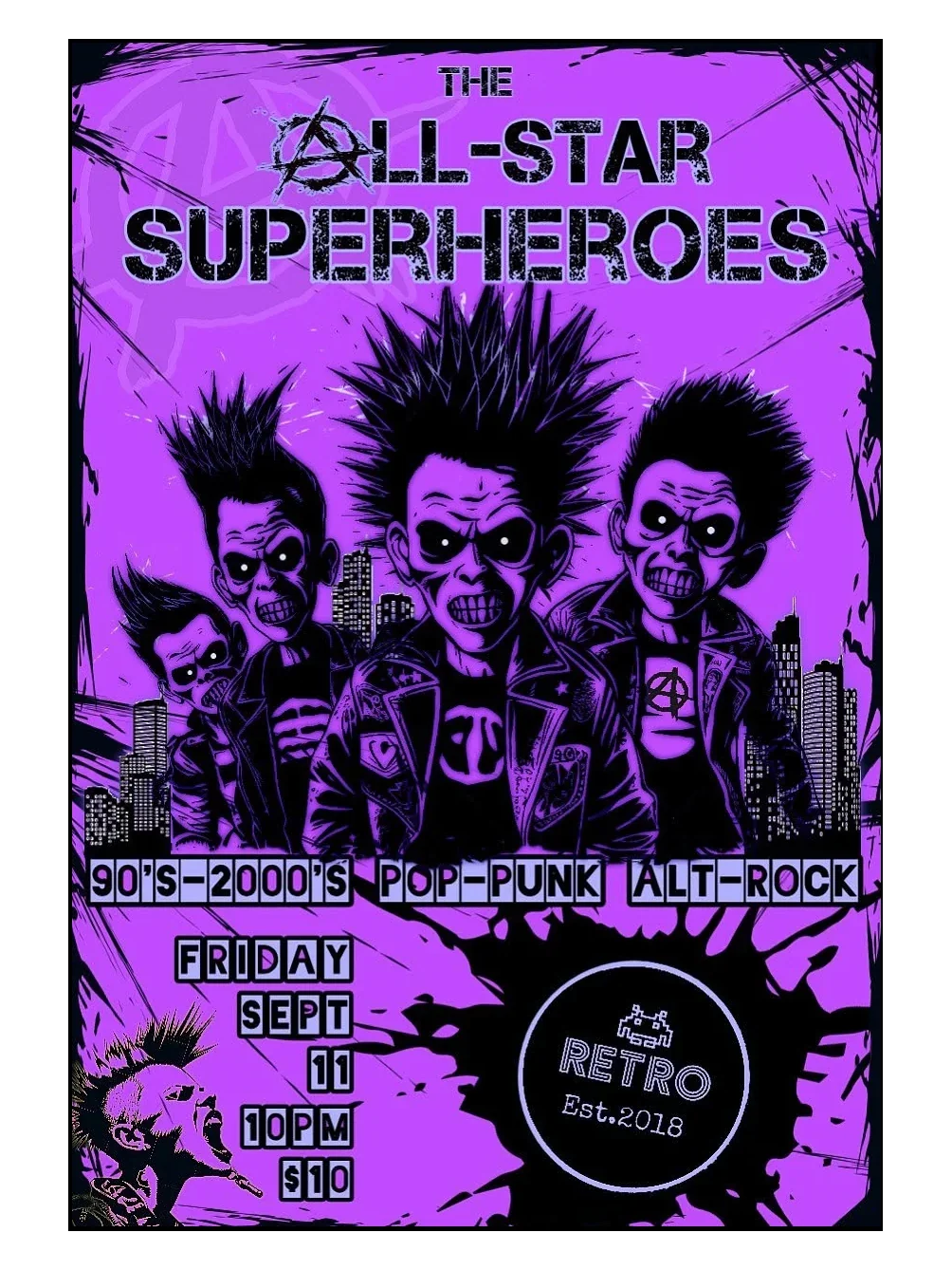 The All-Star Superheroes: 90's-2000's Pop-Punk Alt-Rock