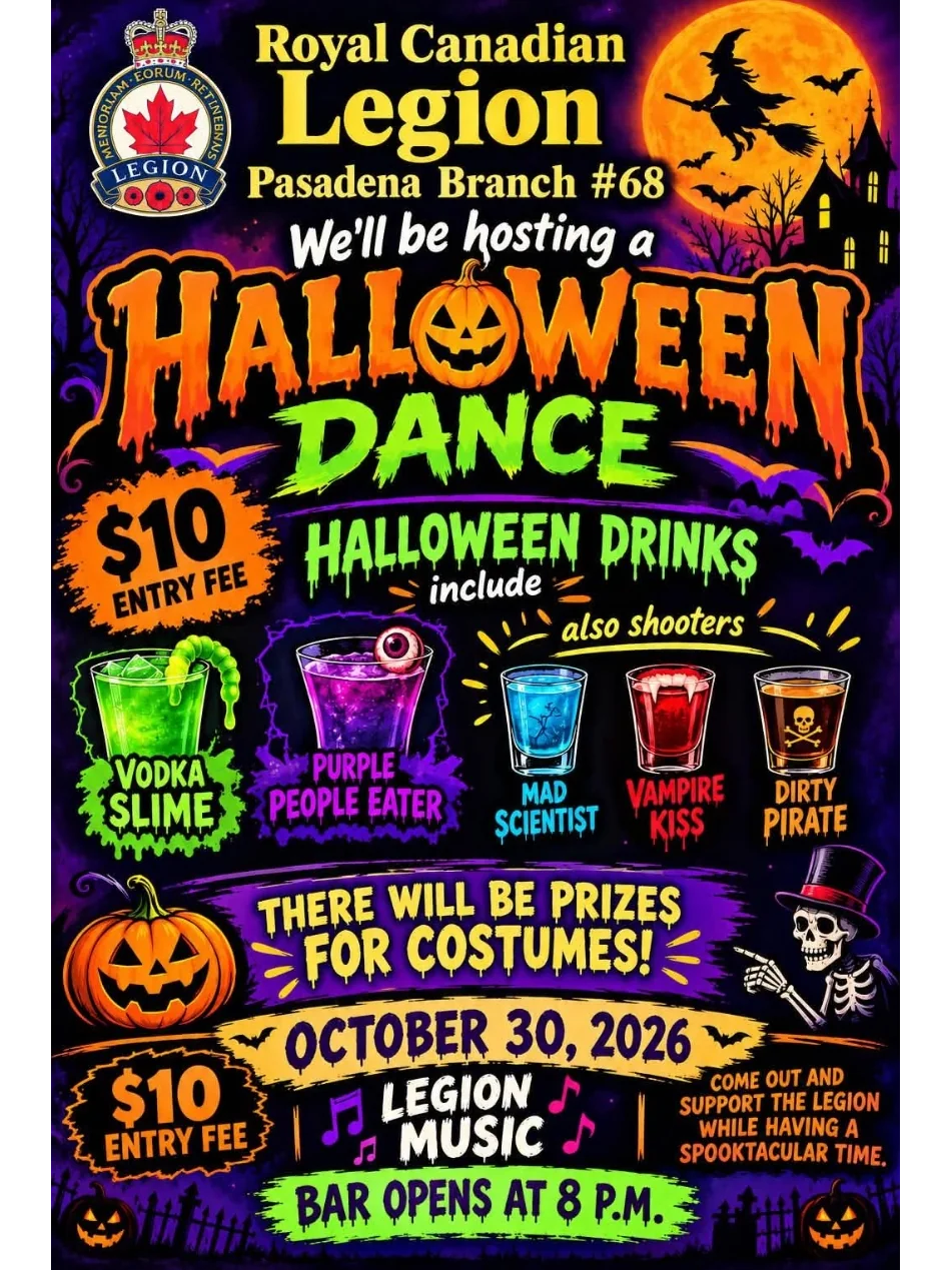 Royal Canadian Legion Halloween Dance