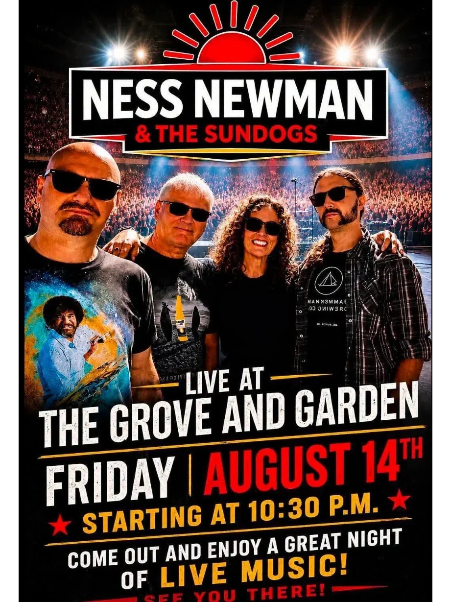 Ness Newman & The Sundogs Live at The Grove and Garden