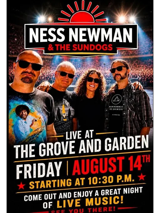Ness Newman & The Sundogs Live at The Grove and Garden