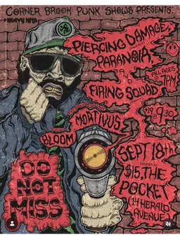 Corner Brook Punk Shows: Piercing Damage, Paranoia, Firing Squad, Mortivus, Bloom
