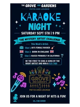 Karaoke Night: The Mystery Artist Challenge