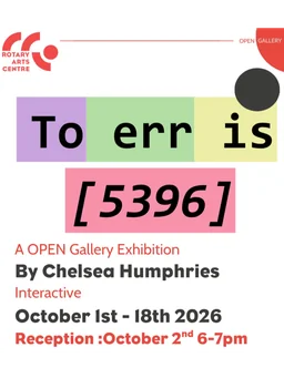 Reception for : To err is [5396] By Chelsea Humphries