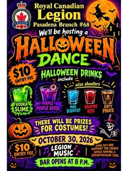 Royal Canadian Legion Halloween Dance