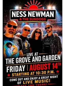Ness Newman & The Sundogs Live at The Grove and Garden